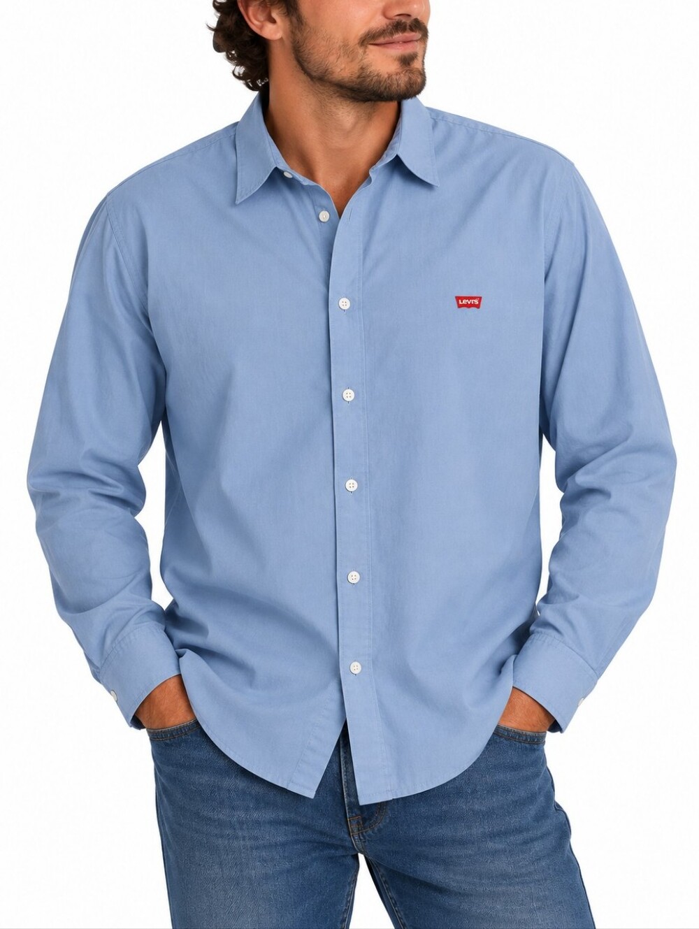 Levi's Battery Housemark Shirt with Red Logo Patch Mens XL